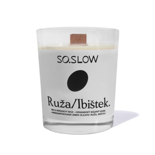 So.slow sójová sviečka Ruža/Ibištek 008